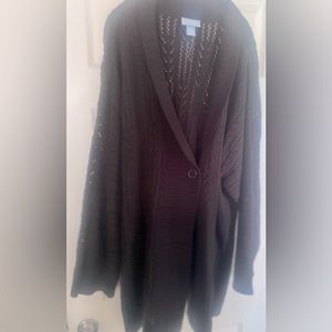 Plus size Liz&Me Black Knit Sweater